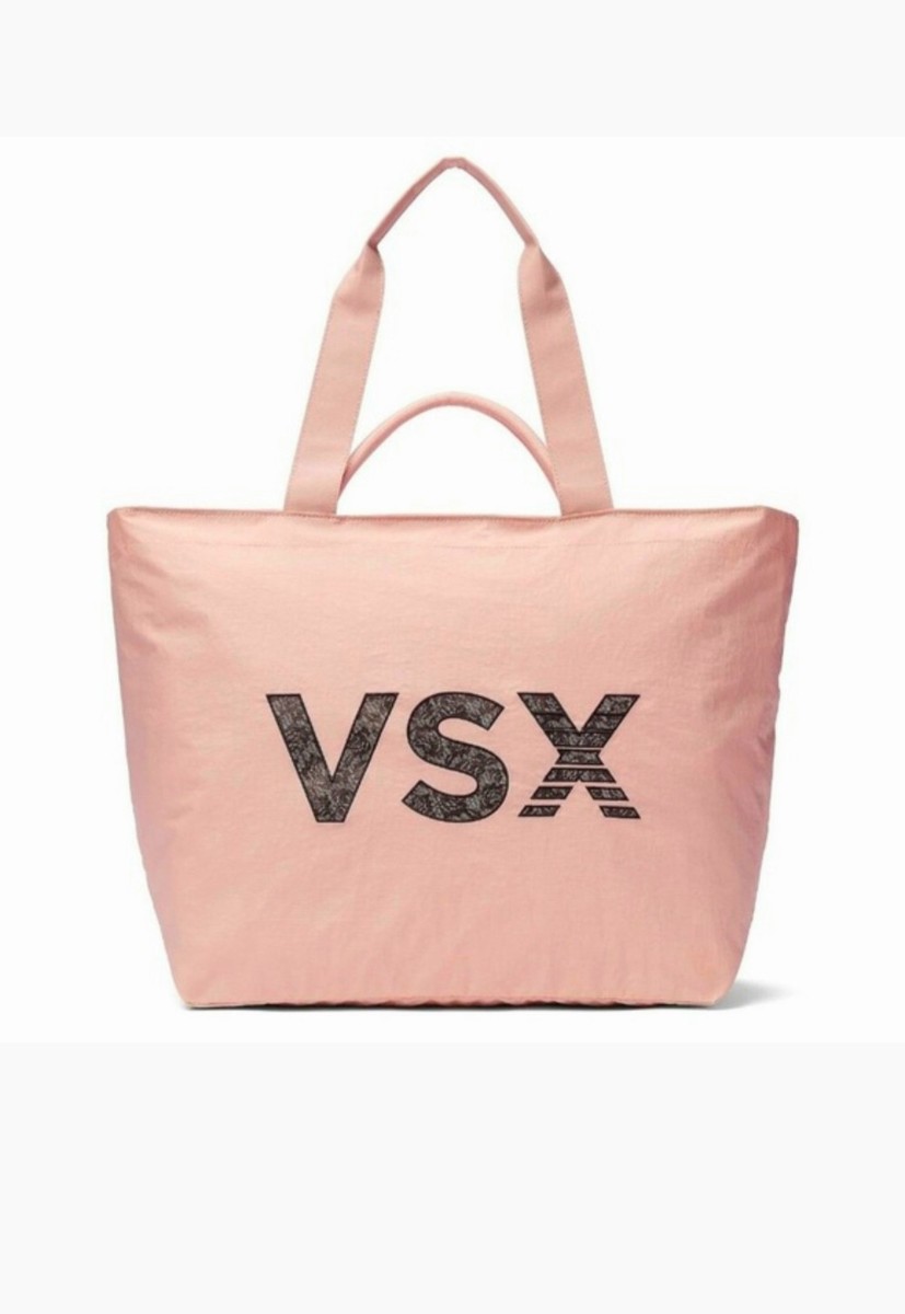 NEW Victoria's Secret VSX Blush PINK Tote Bag & $20 off $50 + Full