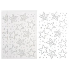 3Sheets Star Gem Sticker, Face Gem Stickers, AB Color