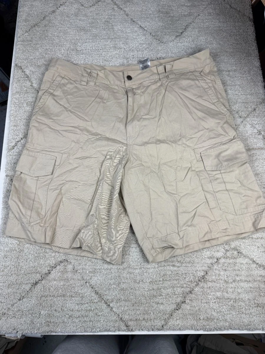Columbia Mens Hiking Cargo Shorts Beige Size W42 | Outdoor Hiking Utility