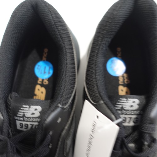 New Balance Men's 997 Spikeless Leather Golf Shoes - Black Grey Size 11.5 2E - Picture 2 of 9