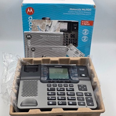 Motorola ML1100 4-Line Wireless Desk Phone Accessory New Open Box Complete
