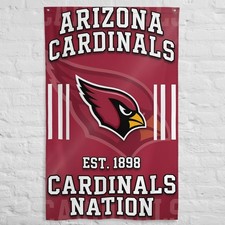 Arizona Cardinals Nation Flag 3x5 ft Football Banner Man Cave Wall Decor