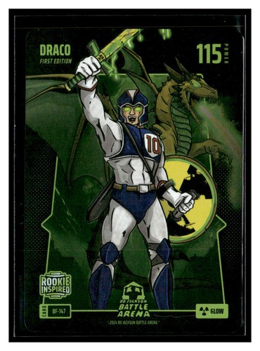 Bo Jackson Battle Arena #BF-147 Draco Drake Maye Glow Foil RC