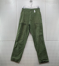 Vintage OG 107 Pants Mens 32x33 Army Green Type 1 60s Trousers Talon Vietnam