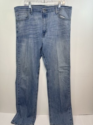 Levi s 505 Men s Straight Fit Jeans Light Wash Stretch Denim 40x32 