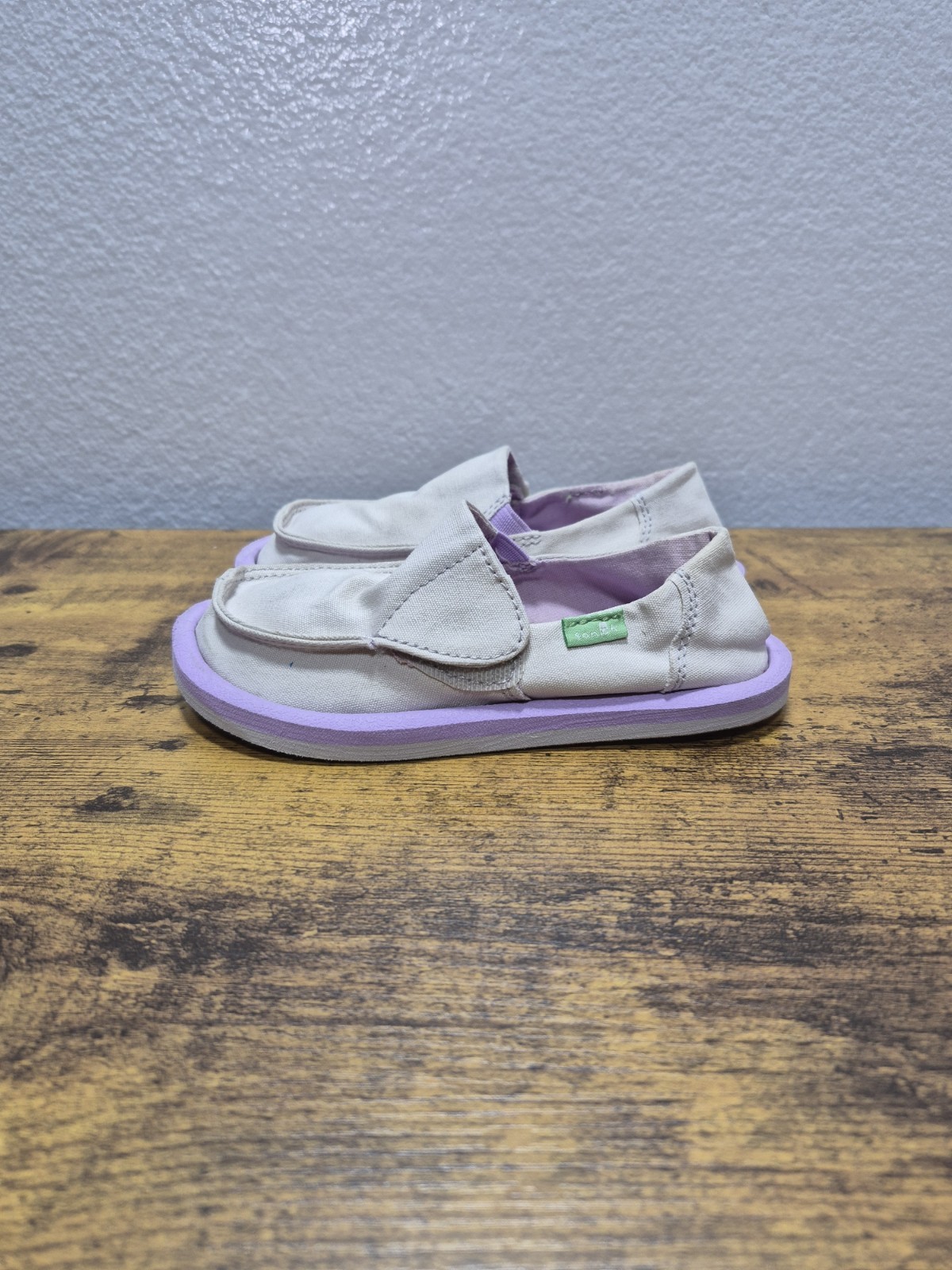Sanuk Kid's Lil Donna Slip On Shoes Size 10c Lavender Purple
