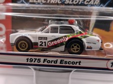 New Auto World 1975 Ford Escort 21 Greenly HO Scale Slot Car SC393B