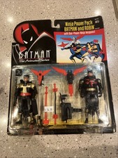 Kenner Batman The Animated Series NINJA POWER PACK BATMAN & ROBIN 1994, MIP, NOS