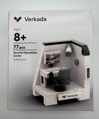 Verkada Security Operations Center Building Kit 77 PC Lego Set