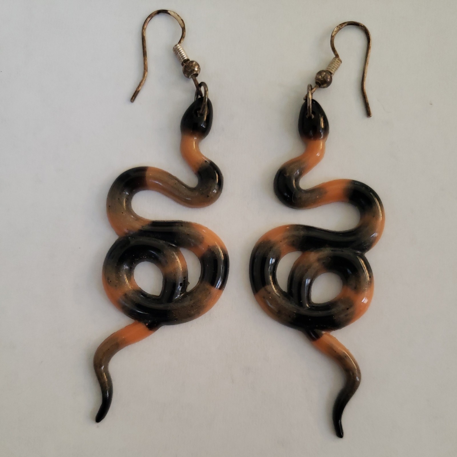 Artisan Statement Original 1990's Snake dangle Ea… - image 2