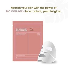 Bio-Collagen Real Deep Mask, Hydrating Overnight Hydrogel Mask PACK OF 3 34G X3
