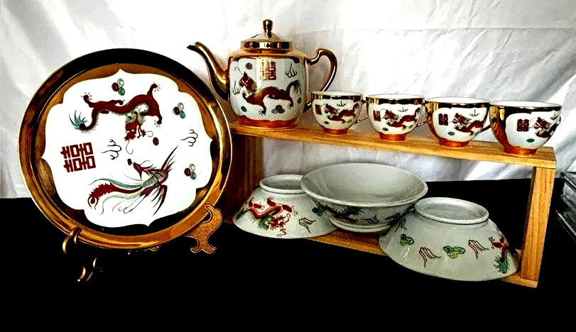 Dragon Tea Set In Collectible Chinese Teapots & Tea Sets 1900-Now