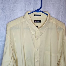 Chaps Yellow Men's Dress Shirt 18.5