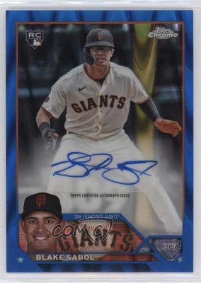 2023 Chrome Update Blue RayWave Refractor /150 Blake Sabol Rookie Auto RC 13fz