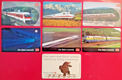 7 Telefonkarten Deutschland Deutsche Bahn  ICE  Die Bahn kommt E29