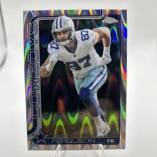 2025 Topps Chrome Football Jake Ferguson Cowboys Parallel 