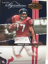2004 PLAYOFF HONORS  PRIME SIGNATURES PS4 DOMANICK DAVIS  TEXANS  BOX 83