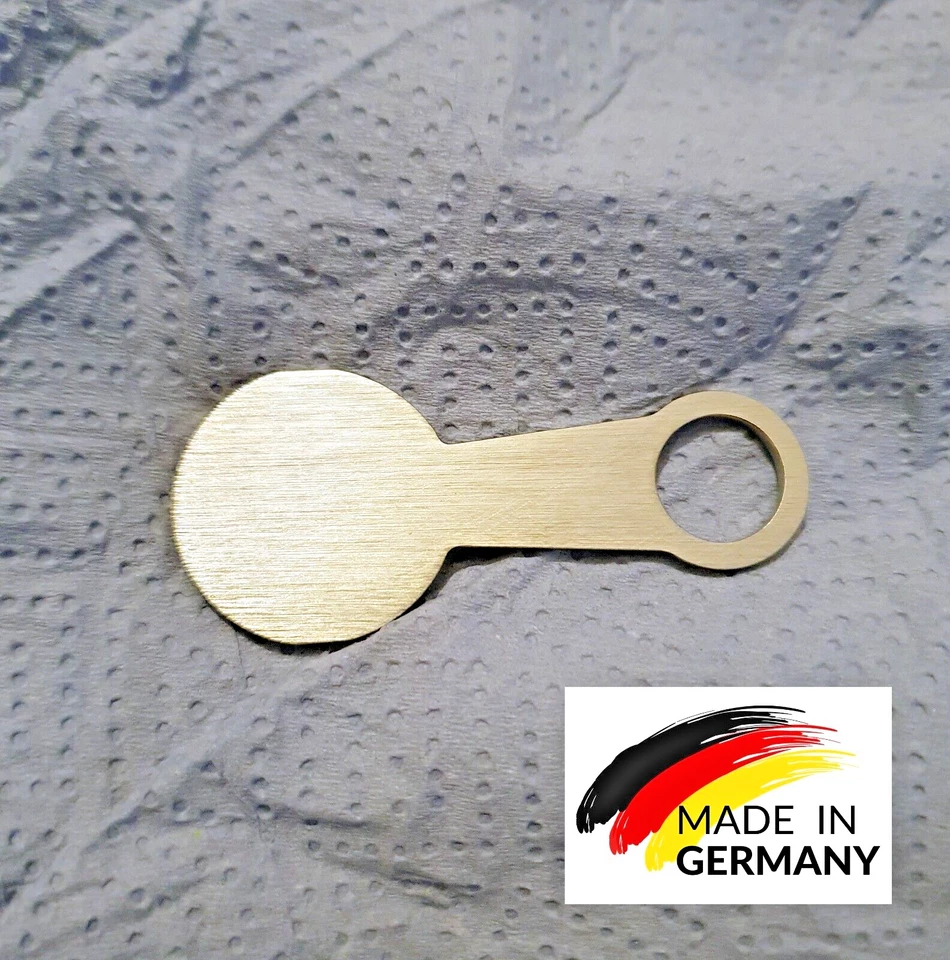 MBM-METALL Einkaufswagenchip Metall Einkaufswagenlöser Sofort Abziehbarer Edelstahl