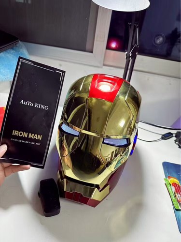 Iron Man 1:1 MK5 Jarvis verformbare Sprachsteuerung tragbarer Helm Weihnachtsmaske - Bild 12 von 17