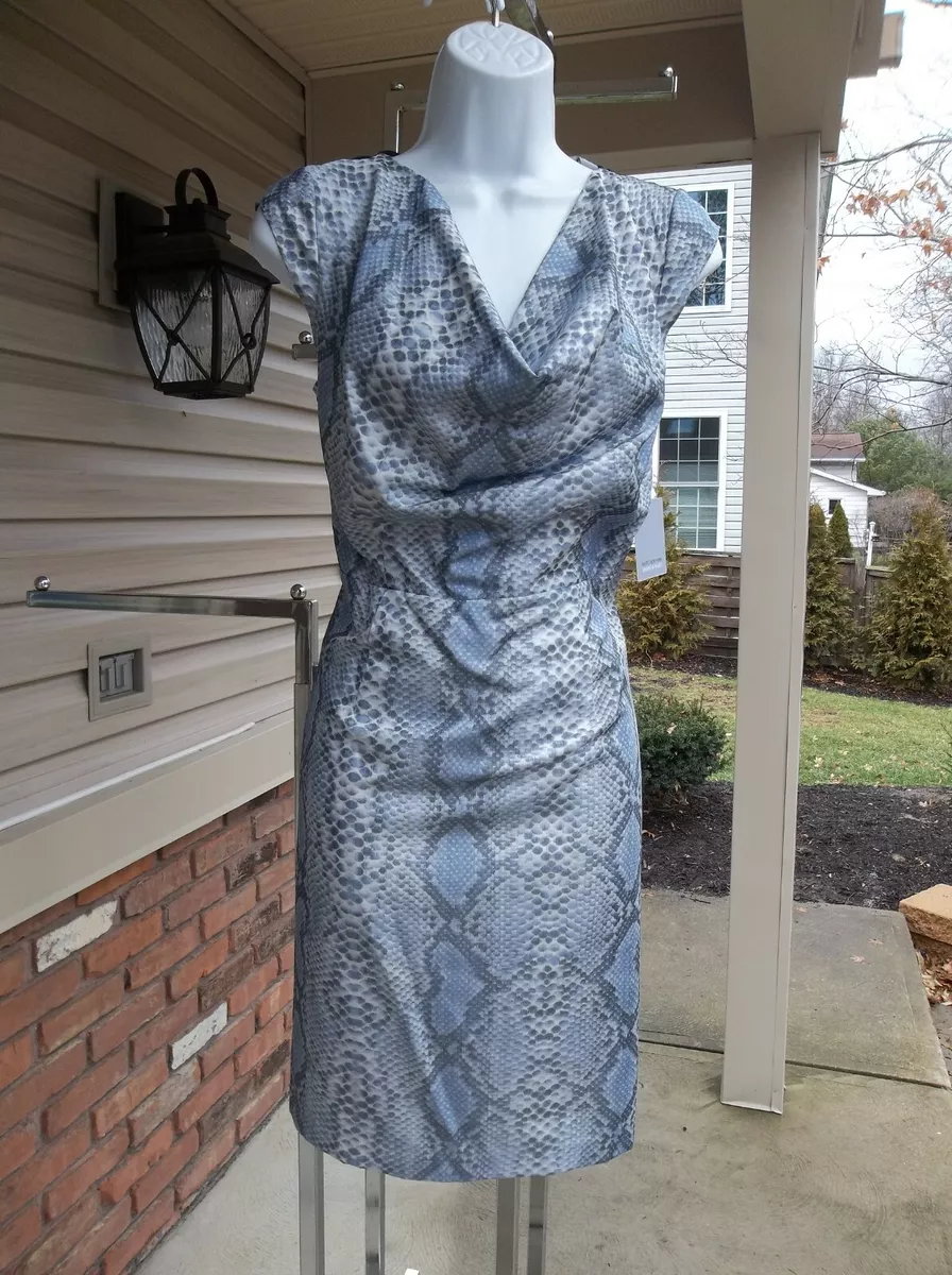 Blue snake hotsell print dress