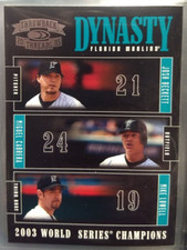 2005 Donruss Throwback Threads Dynasty Beckett/Cabrera/Lowell (#D-9)