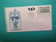 U. S. Stamp FDC 983   -Puerto Rico Vote -unsigned cachet