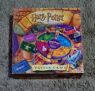  HARRY POTTER & DER STEIN DER PHILOSOPHEN QUIZ BRETTSPIEL MATTEL 2000/SEHR GUTER ZUSTAND! 