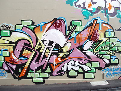 A0 SIZE CANVAS PRINT - GRAFFITI  URBAN STREET ART PAINTING licensed image