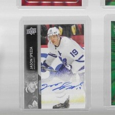 2021-22 Upper Deck Series 2 Jason Spezza Snow Spray Auto #422 Maple Leafs