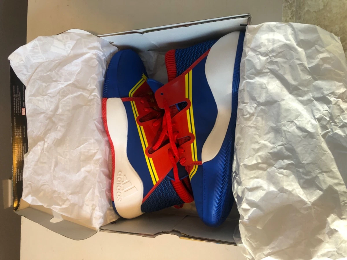 Adidas Pro Vision J Captain Marvel Avengers Basketball Shoes size 6Y