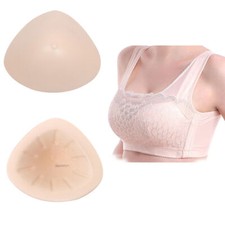 Lightweight Fake Boobs Pads Triangle Silicone Breast Forms Mastectomy Prosthesis