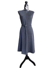 Uniqlo Womans  Gray Ponte Long Flare Dress Size S