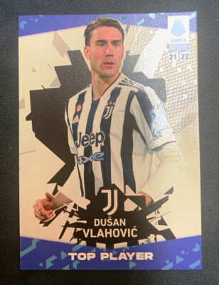 2021 Panini Series A - 22 Series A Celebration Trading Card Set Juventus Vlahovic