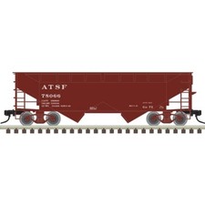 Atlas Trainman 20007439 HO Scale 2 Bay Offset Hopper Santa Fe 78066