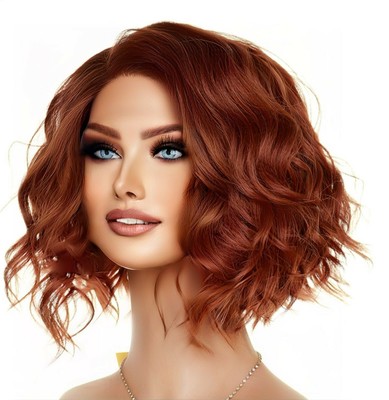 LACE FRONT LACE PART WIG | TOUSLED BEACH WAVES | HEAT SAFE  display picture 1