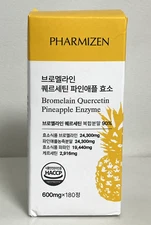 PHARMIZEN Bromelain Quercetin Pineapple 600mg x 180 Tablets / 6 Month Supply