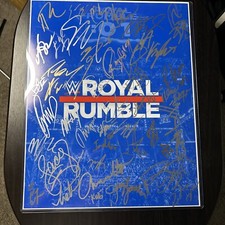 SIGNED 16x20 ROYAL  RUMBLE AUTOGRAPHED  PHOTO BRAY WYATT PLUS OVER 30 NAMES
