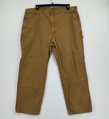 Dickies Carpenter Pants Mens Size 42x29 Brown Straight Leg Workwear Trouser