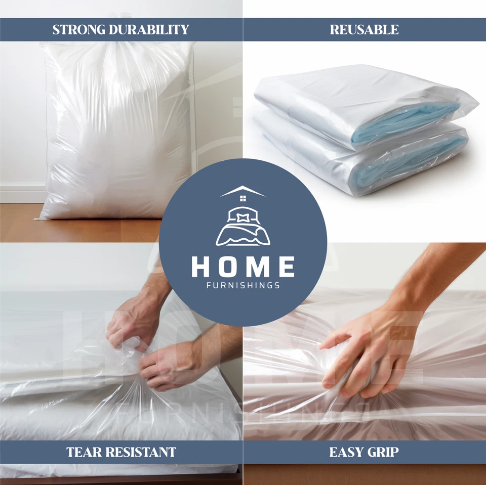 Heavy Duty Mattress Cover for Moving and Storage - 3FT/Double/King/6FT 400 Gauge - Image 4 of 4