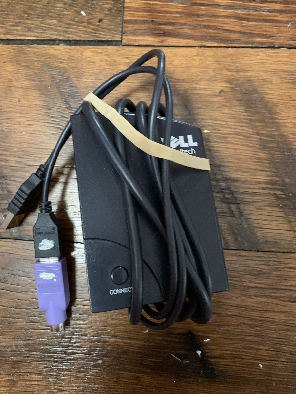 Vintage Dell Logitech Cordless Mouse and Keyboard Receiver C
