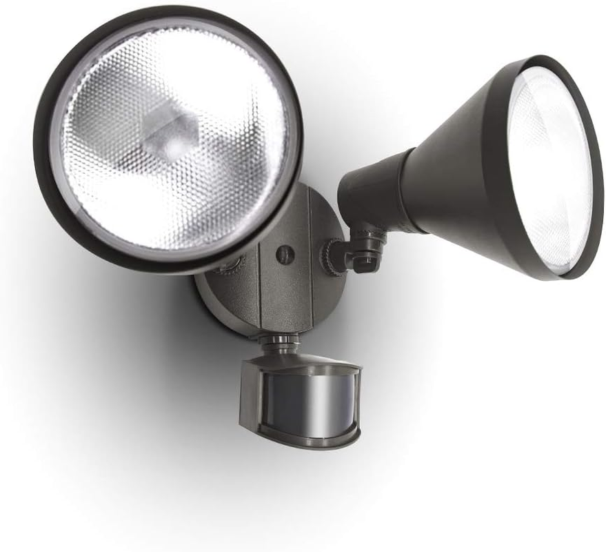 6211BZ-PIR23A 300 Watt Halogen Motion Activated Integrated Dual-Head Floodlight