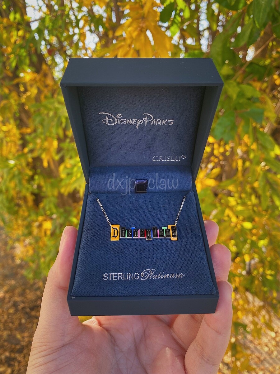 【CRISLU】US Disney Parks マレフィセント シルバー ネックレス Disney Parks Exclusive Crislu Disneyland Marquee Necklace