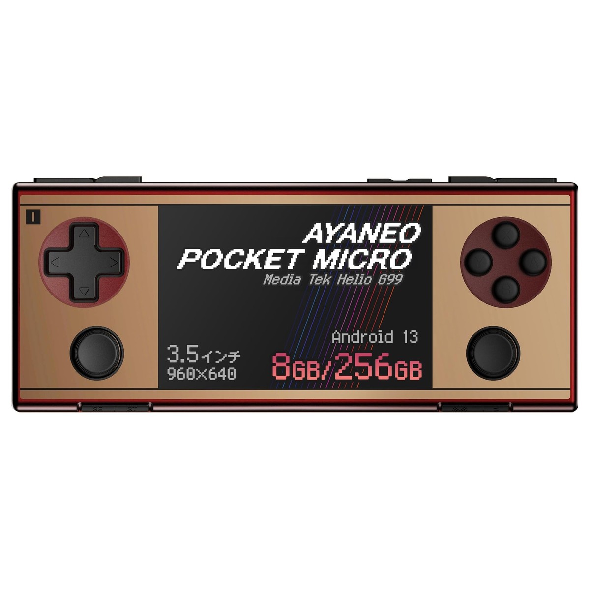 AYANEO Pocket Micro レトロゴールド 256GB 8GB AYANEO Pocket MICRO 8GB 256GB 3.5inch display Retro Gold