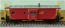 Buford Shops 43070 N Scale ICC Bay Window Caboose - Chicago & North Western -NEW
