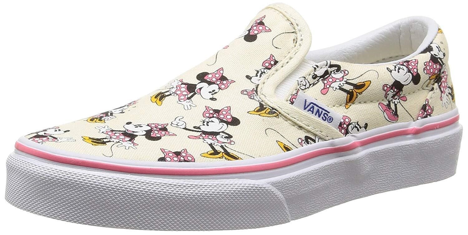 minnie mouse slip ons