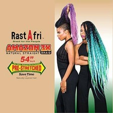 RastAfri Amazon 3X Braid 54" Pre-stretched 2 PACK 