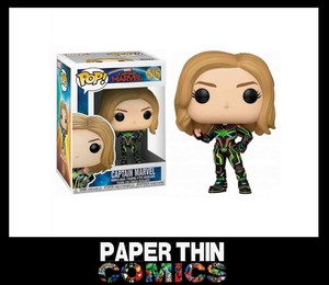 funko pop captain marvel neon suit