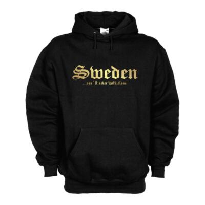 Kapuzensweat SCHWEDEN (Sweden) never walk alone Kapuzenpulli S-6XL (WMS01-55d)
