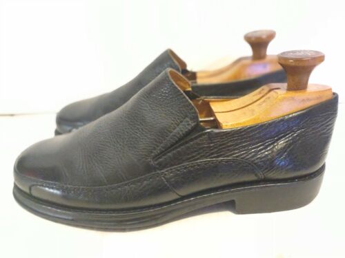 Mens Jos. A. Bank Black Leather Slip On Loafer Size 8.5 - Afbeelding 1 van 10