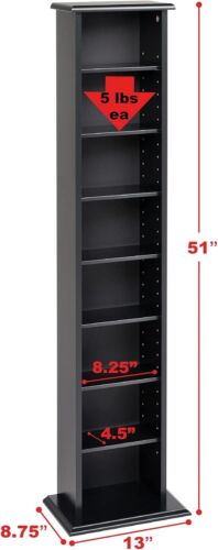 Versatile 13" Wide slim Multimedia Storage Cabinet with Adjustable Design - Picture 4 of 9